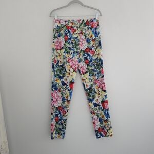 Cotonade Paris Bryan Lightweight Cotton Colorful Floral Button Pants